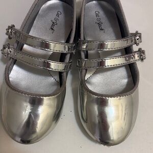 Cat & Jack Metallic Silver Dress Shoes